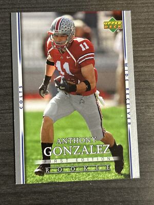 2007 Upper Deck First Edition Football #110 Anthony Gonzalez RC