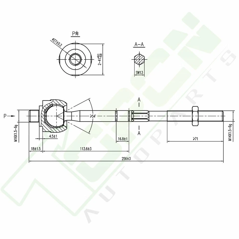 For Mercedes Benz C240 C280 10Pcs Front Tie Rods Sway Bar Links Control Arms Kit - Imagem 3 de 4
