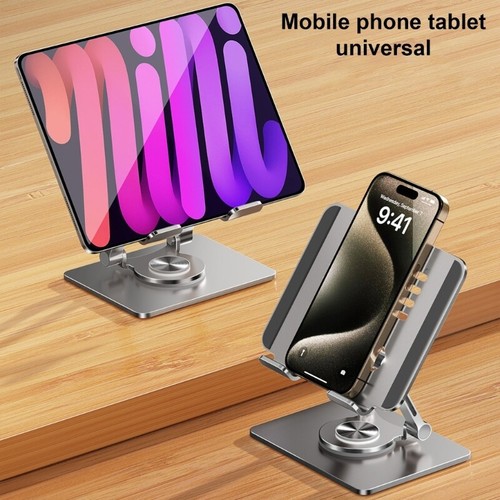 Support Tablette Support 360 Degrés Rotatif Portable Pliable Bureau Support - Photo 3/10