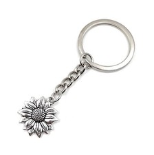 Tournesol Fleur Fleurs Porte-Clés Métal Porte-Bonheur Remorque