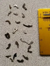 Lot Of 24 Mixed Wristwatch Setting Parts/Setting Levers