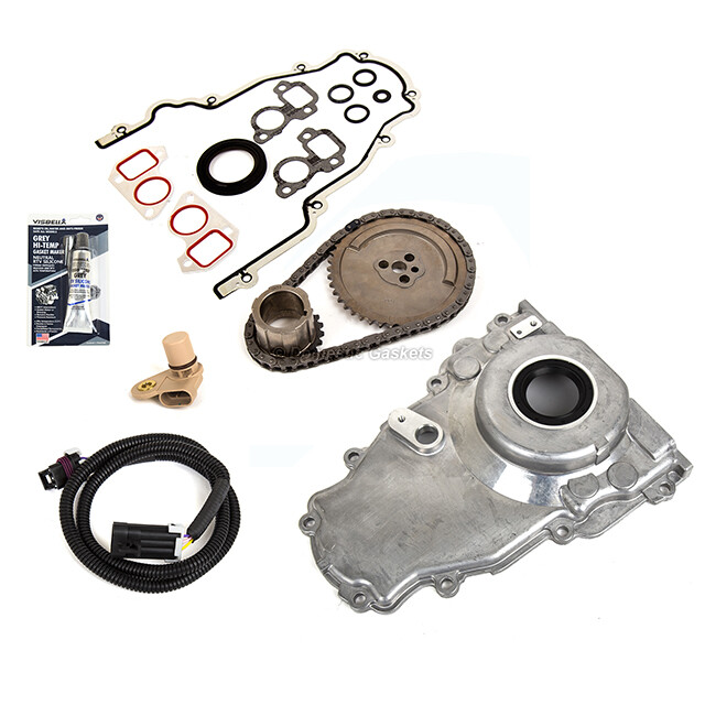 CNS - Kit de cadena de distribución de motor compatible/reemplazo para 97-04 CADILLAC/CHEVROLET/GMC/PONTIAC 4.8L y 5.3L y 5.7L y 6.0L OHV V8 16V,VORTEC