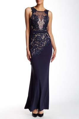 lipsy long blue dress