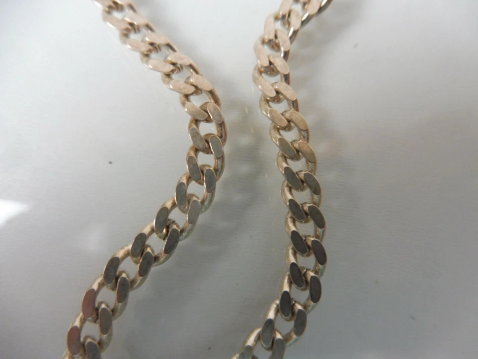 Bel Bracciale In Argento, Bracciale A Maglia, 925 ARGENTO - Immagine 2 di 3