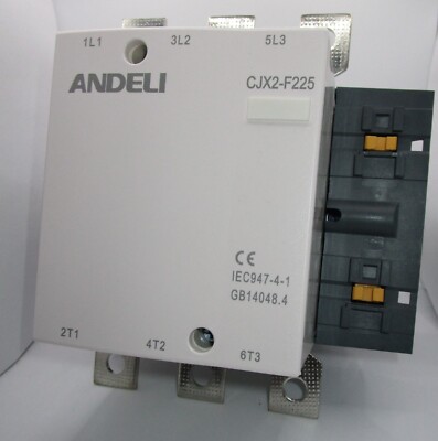 CJX2-F225-M7 Andeli AC Contactor 225A Compatible LC1F225M7 Coil 220V 3 phase