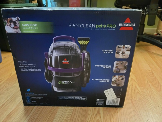 bissell spotclean pet pro portable carpet cleaner 2458 manual