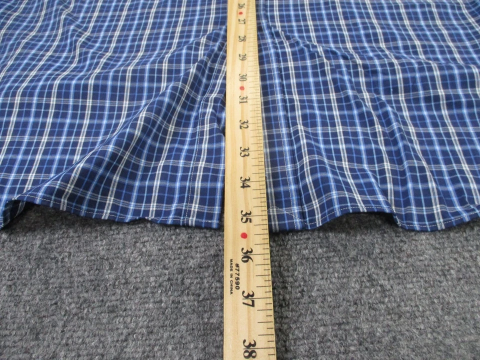 Ralph Lauren Shirt Mens XLT Blue Nylon Business Stretch Performance Lightweight - Image 4 of 4