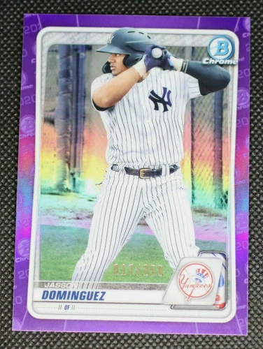 2020 Bowman Chrome Jasson Dominguez Purple Refractor #17/250 Draft RC #BD-151