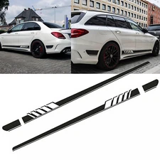 Racing Style Vinyl Stripe Door Side Skirt Stripe Decal Sticker for Mercedes Benz
