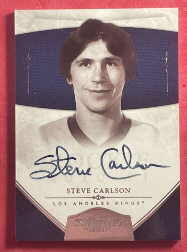 2010-11 Panini Dominion Auto Steve Carlson 84/199 #86 Los Angeles Kings - Picture 1 of 7