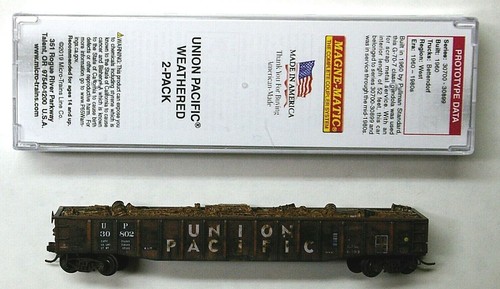 Microtrenes MTL 10552556 Union Pacific UP 30802 G-70-7 FW desgastados de fábrica | Zustand: New