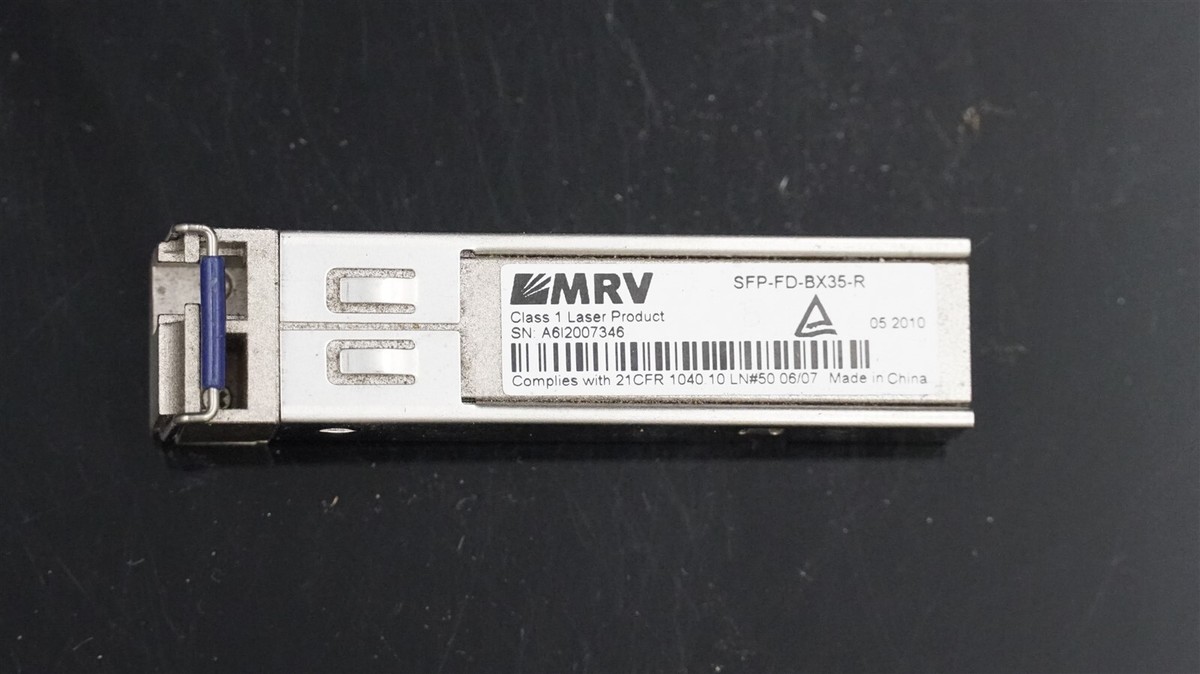 MRV SFP-FD-BX35-R SFO 1000BASE-ZX SM 1550NM TRANSCEIVER MODULE | eBay