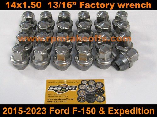 NEW! 24 Ford 2015-26 F150 14x1.5 Factory OEM Stainless Lugs Wheel Nuts ACPZ1012B