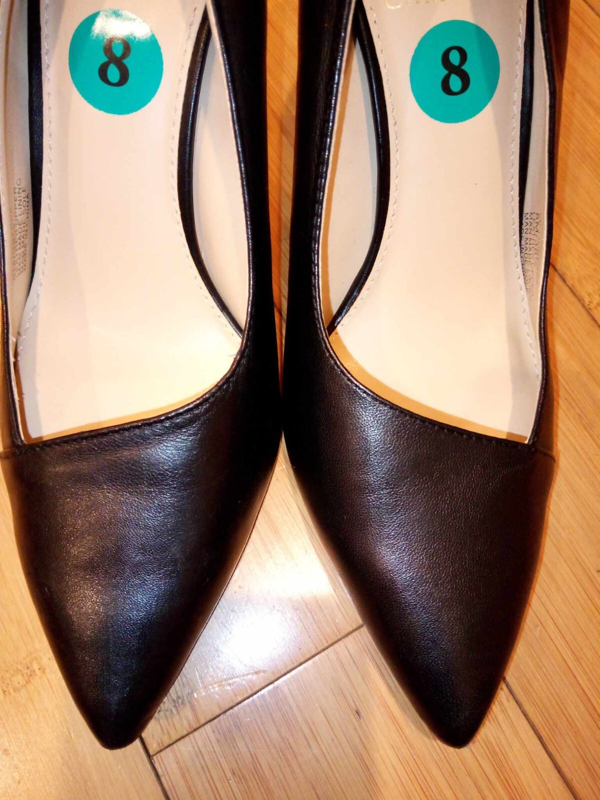 NEW Vince Camuto Lionessa Womens Dress Shoes Heels Leather Black Pumps