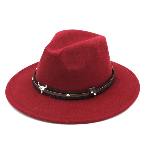 Fashion Wool Women Men Winter Wide Brim Panama Hat Vintage Church Jazz Cap BBJ - Picture 7 of 24