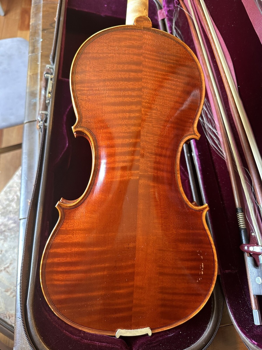 Vintage Karl Joseph Schneider Violin 4/4 With Case And Two
