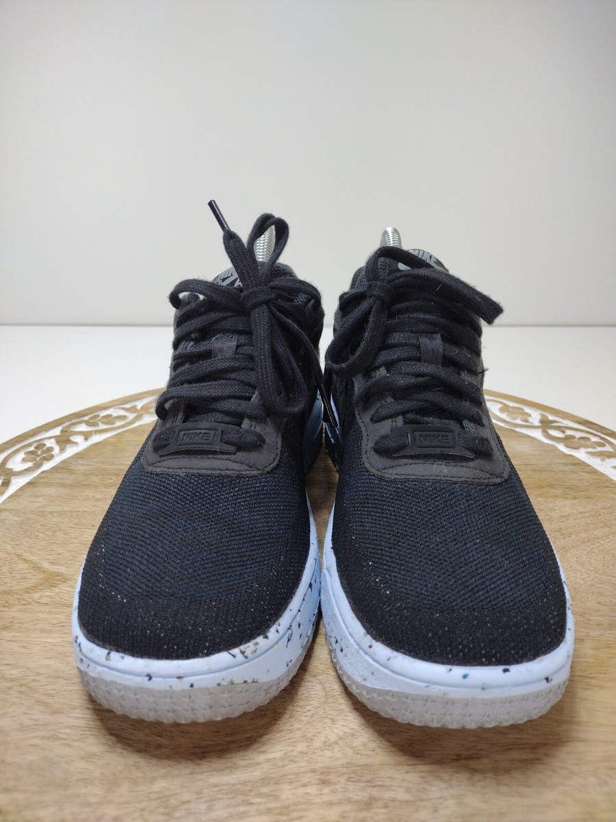 Size Nike Air Force Crater Flyknit Black Chambray Blue for