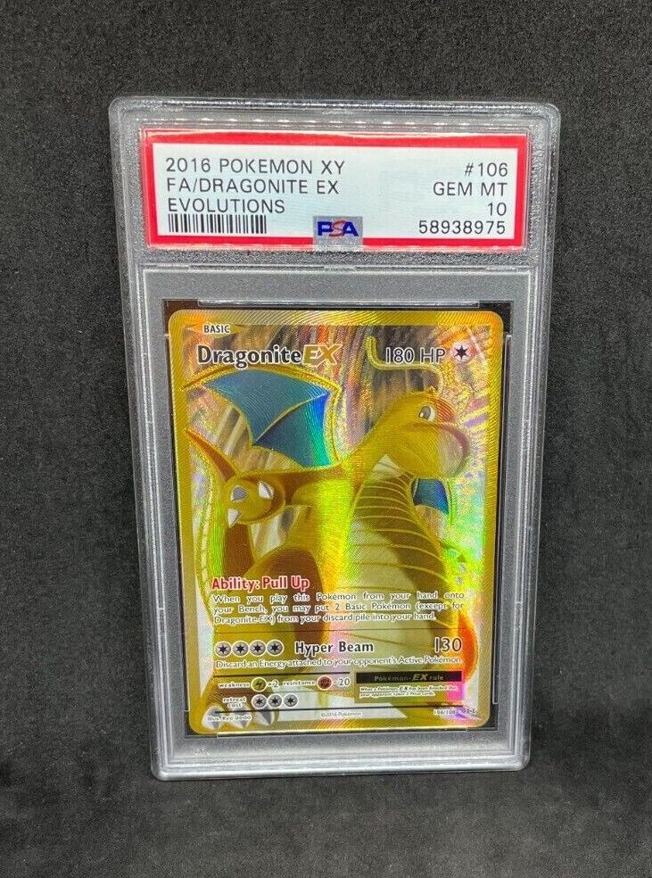 Pokemon XY Evolutions Dragonite EX 106/108 Full Art Ultra Pokemon XY Evolutions Dragonite EX 106/108 Full Art Ultra