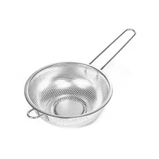 Metal Fine Mesh Strainer and Colander for Kitchen with Handle Stainless Steel...