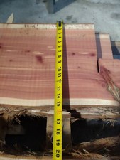 1" Thick Aromatic Cedar Live Edge Slabs / Various Sizes