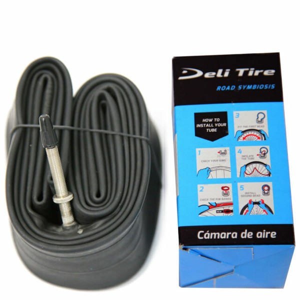 Deli 700 X 25c 28c Road Bicycle Inner Tube 51.5mm Presta Valve for