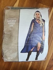 Adult Slate Blue Hooded Cape One Size