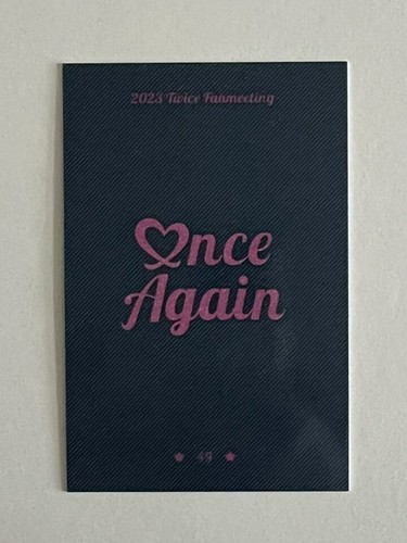 TWICE 8th Anniversary Fan Meeting ONCE AGAIN MD Trading Card Photocard + Benefit - Picture 44 of 160