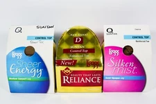 3 L'eggs size Q SUNTAN 76014 Silken Mist/ 1- 42924 EDS Reliance/ 1-Sheer Energy