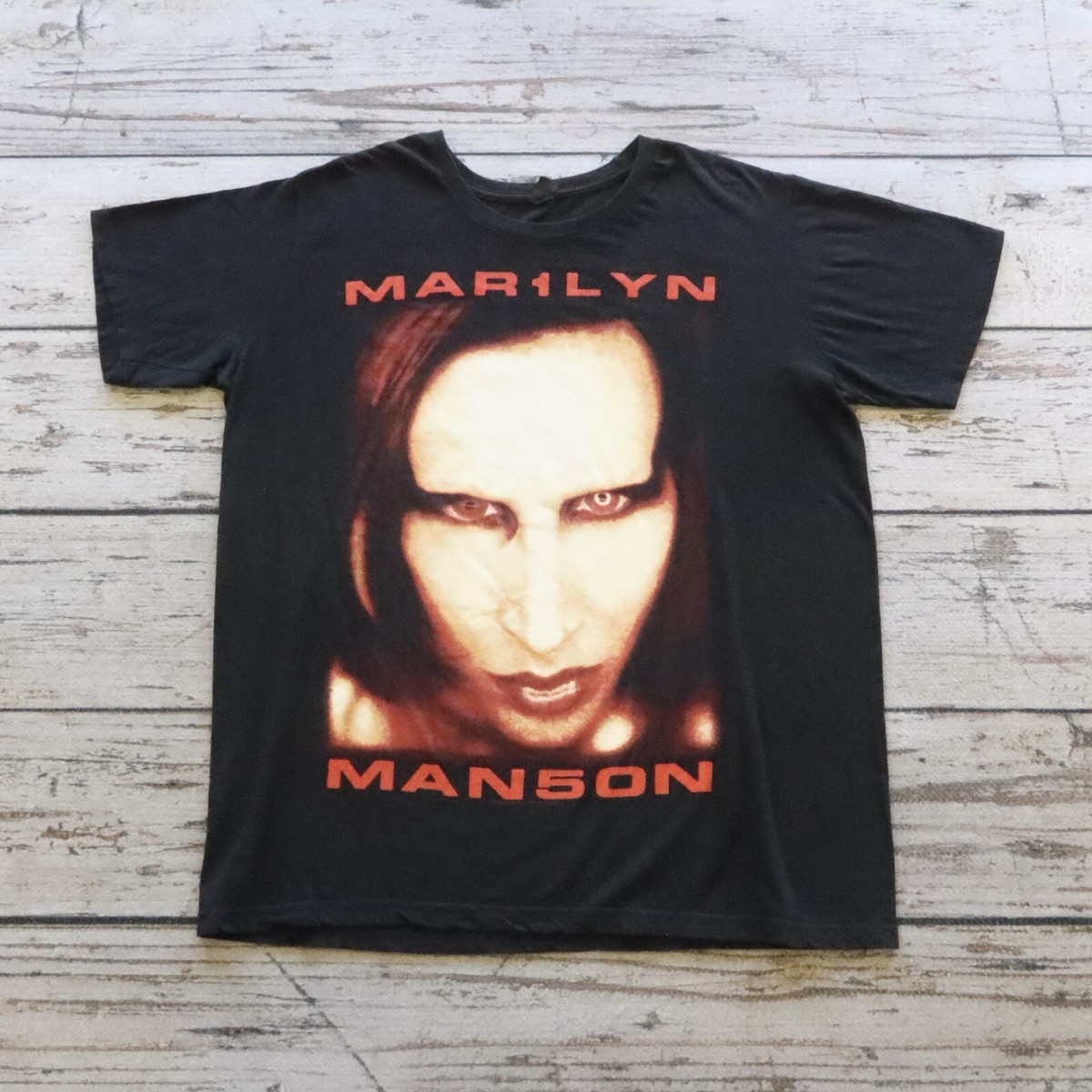 Vintage Marilyn Manson Bigger Than Satan Tee Tshirt Size XL | eBay