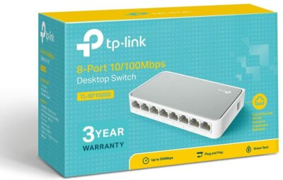 NEU Ethernet Netzwerk Port 8 Desktop Switch TP Link Lan Büro Home Box Internet