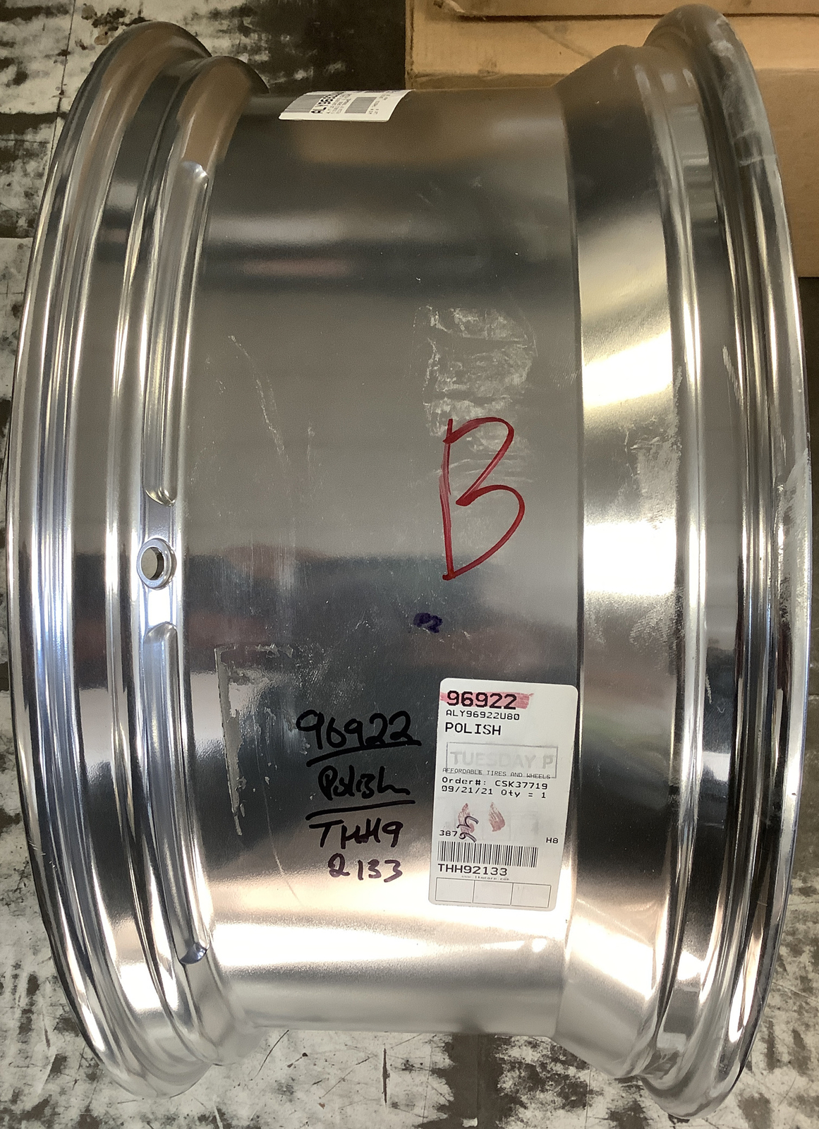 Bentley Continental 2020 96922 aluminum OEM wheel rim 22 x 9.5 Front Polished