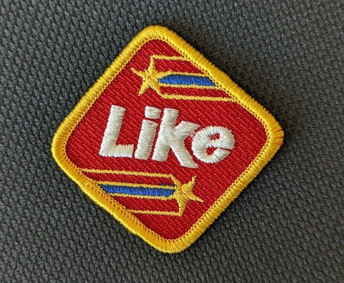 Vintage LIKE Cola Soda Pop Embroidered Patch 7 Up 2"x2" MIS0092