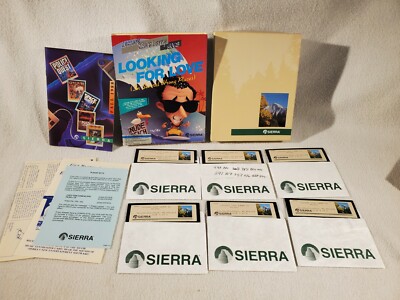 Leisure Suit Larry Goes Looking for Love Sierra IBM MSDOS Computer PC Big Box