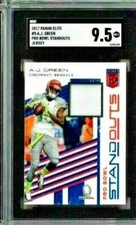 2017 Panini Elite A.J. Green Pro Bowl Standouts Jersey SGC 9.5