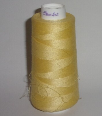 Maxi-Lock Serger Thread SUNLIGHT YELLOW Has Been Used