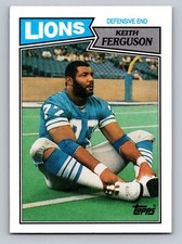1987 Topps #326 Keith Ferguson  RC Rookie Detroit Lions