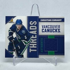 Christian Ehrhoff 2010-11 Pinnacle Threads Relic Jersey /499 ( Canucks )