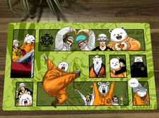 O-P OPCG TCG CCG Table Mouse Pad Bepo Playmat Trading Card Game Mat Free Bag