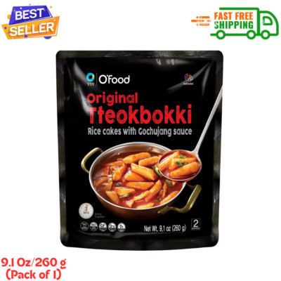 C O'Food Original Tteokbokki, Gluten-Free Korean Rice Cakes, Authentic Spicy...