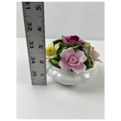 Vintage Coalport Bone China Flower Bouquet Cottage Figurine Made