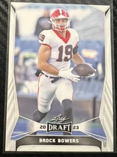 2023 Leaf Draft  Brock Bowers  RC Georgia Bulldogs #18