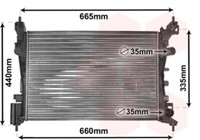 VAN Wezel WasserküHler MotorküHler Mechanisch GefüGt FüR Opel Corsa D S07 1.2