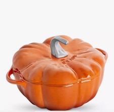 Staub La Cocotte Pumpkin Cast Iron Casserole Dish with Lid