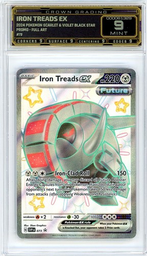 Pokemon Iron Treads ex Scarlet & Violet Black Star Promo - Ful #73 GRADED SLAB 9