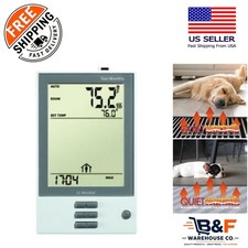 Digital 7-Day Programmable Thermostat with Safety GFCI for Floor Heating Control
