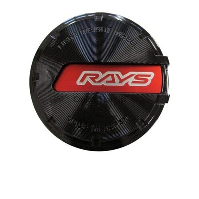 RAYS Gram Lights Center Cap Set Black/Red Set of 4 61025000008BK-4