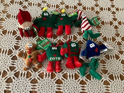 Lot of 8 Vintage Eckerd Merry Beans Christmas Bean Bags Plush   All with Tags