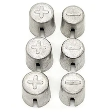 6 Pieces Battery Terminals Post Lead Shims Car Battery Post Caps Adapter 