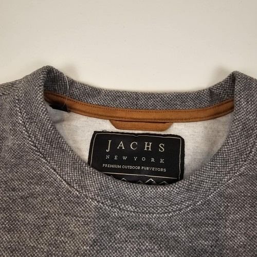 Jachs New York Men's Pullover Size L Wool Blend Soft Crewneck Fleece Lined Gray - Picture 8 of 12