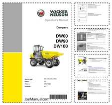 Wacker Neuson DW90 Dumper Operators Manual EN PDF
